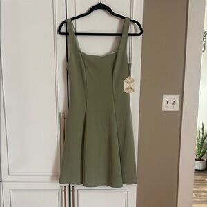 Altar'd State Sage Green Mini Dress
